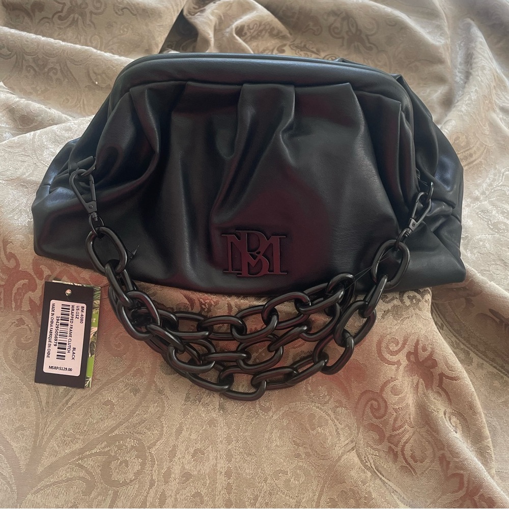 Badgley Mischka - Vegan Leather Purse w/ Crossbody Chain